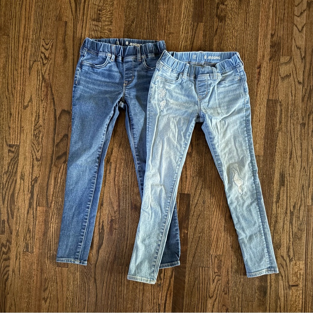 Bundle of 2 Gap Girls Jeggings - Size 8